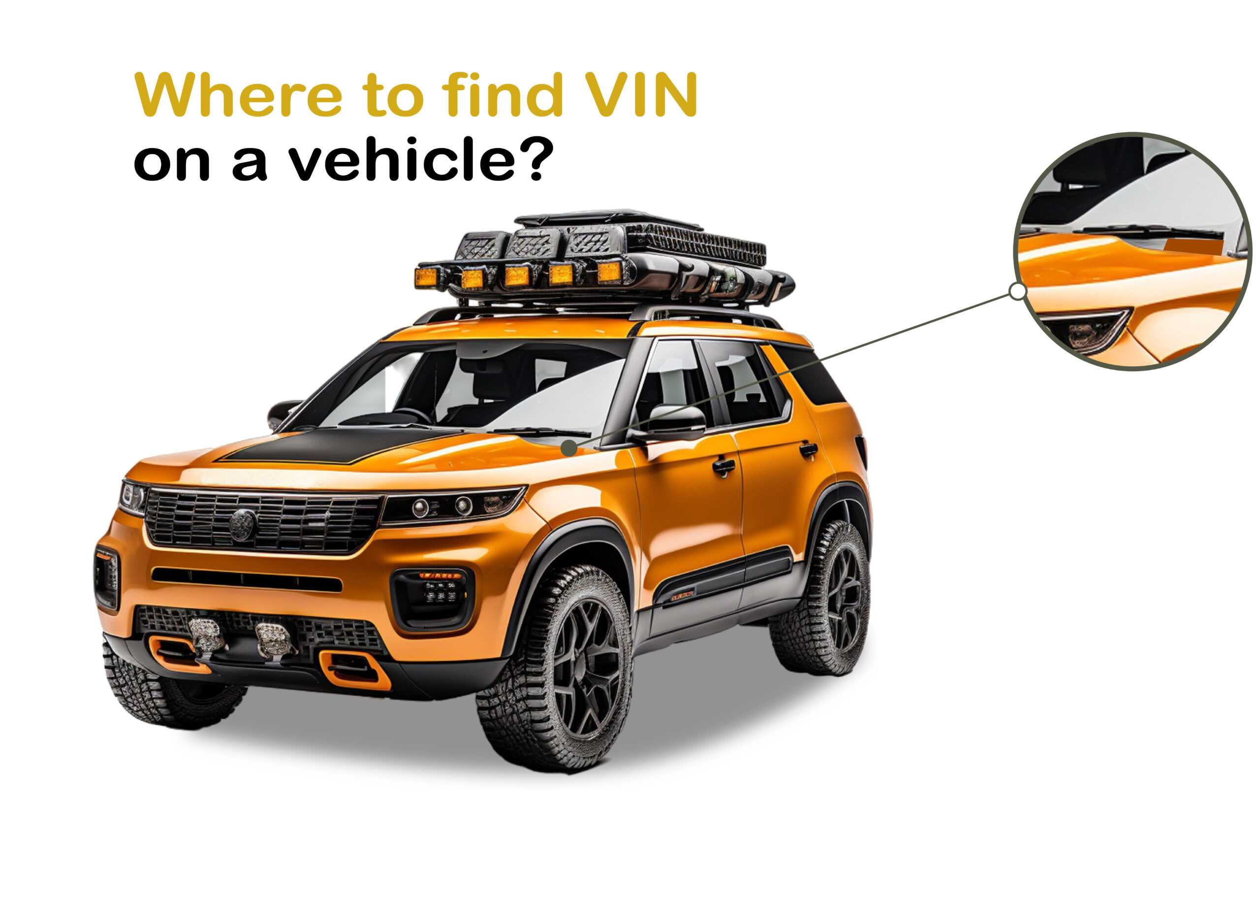 Where to find VIN on a vehicle